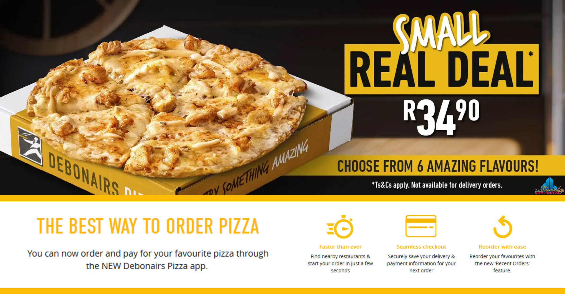 Small Real Deal Pizza Promotion @ Debonairs • Kimberley PORTAL