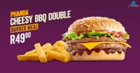 Phanda Cheesy BBQ Double Burger Meal @ Steers